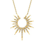 14k Yellow Gold Diamond Pendant