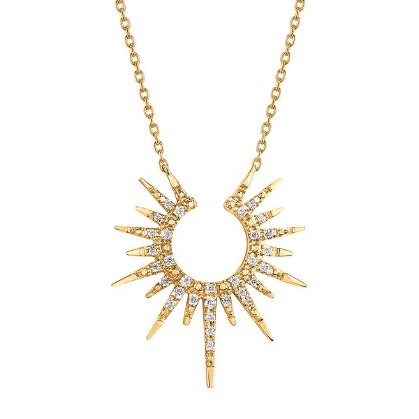 10k Yellow Gold Diamond Pendant
