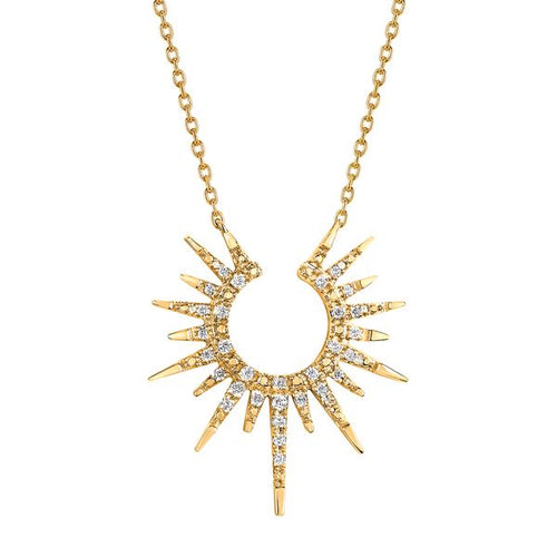 10k Yellow Gold Diamond Pendant