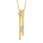 14k Yellow Gold Diamond Pendant