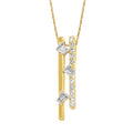 14k Yellow Gold Diamond Pendant