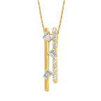 14k Yellow Gold Diamond Pendant