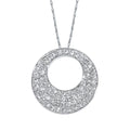 14k White Gold Diamond Pendant