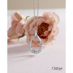 14k White Gold Diamond Pendant - Image 2