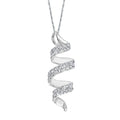 14k White Gold Diamond Pendant