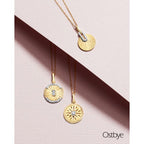 14k Yellow Gold Diamond Pendant - Image 2