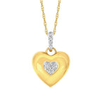 14k Yellow Gold Diamond Pendant