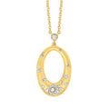 14k Yellow Gold Diamond Pendant