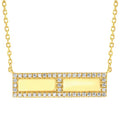 14k Yellow Gold Diamond Pendant