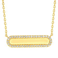 14k Yellow Gold Diamond Pendant
