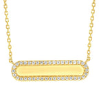 14k Yellow Gold Diamond Pendant