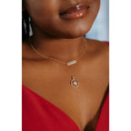 14k Yellow Gold Diamond Pendant - Image 3