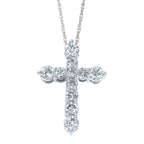 14k White Gold Diamond Pendant