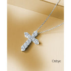 14k White Gold Diamond Pendant - Image 3