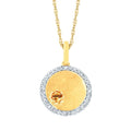 14k Yellow Gold Gemstone Pendant