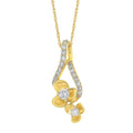 14k Yellow Gold Diamond Pendant