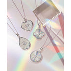 14k White Gold Diamond Pendant - Image 2