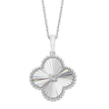 14k White Gold Diamond Pendant