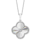 14k White Gold Diamond Pendant