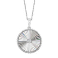 14k White Gold Diamond Pendant