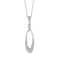 14k White Gold Diamond Pendant