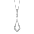 14k White Gold Diamond Pendant