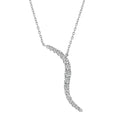 14k White Gold Diamond Pendant