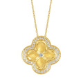 14k Yellow Gold Diamond Pendant