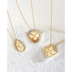 14k Yellow Gold Diamond Pendant - Image 2