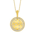 14k Yellow Gold Diamond Pendant