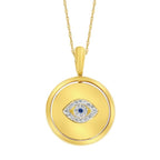 14k Yellow Gold Diamond Pendant - Image 2