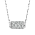 14k White Gold Diamond Pendant