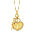 14k Yellow Gold Diamond Pendant
