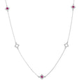 14k White Gold Diamond Pendant