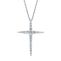 14k White Gold Diamond Pendant