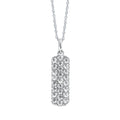 14k White Gold Diamond Pendant