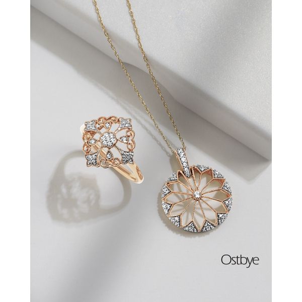 14k Yellow Gold Diamond Pendant - Image 3