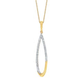 14k Yellow Gold Diamond Pendant