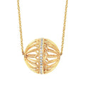 14k Yellow Gold Diamond Pendant