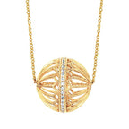 14k Yellow Gold Diamond Pendant