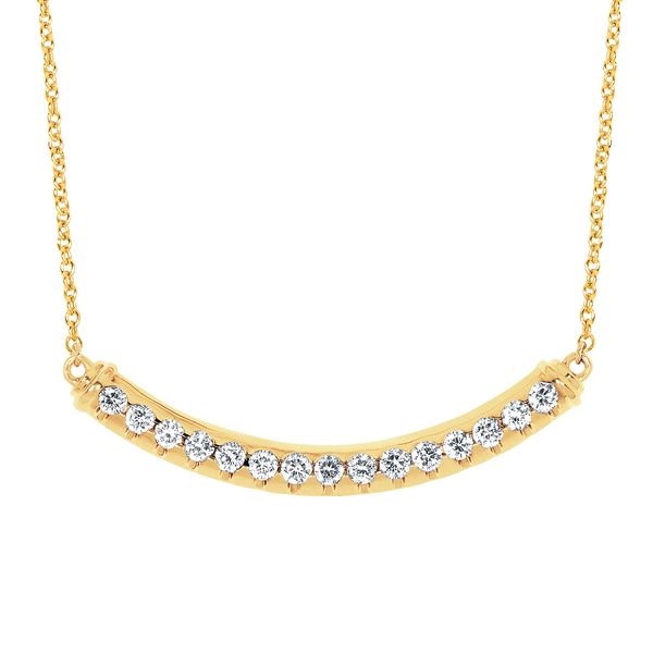 14k Yellow Gold Diamond Pendant