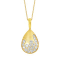 14k Yellow Gold Diamond Pendant
