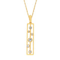 14k Yellow Gold Diamond Pendant