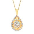 14k Yellow Gold Diamond Pendant