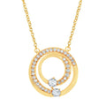 14k Yellow Gold Diamond Pendant