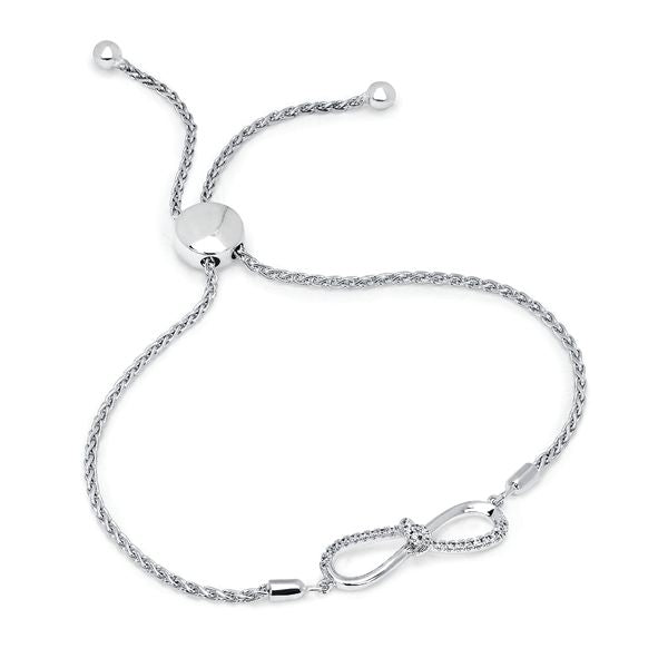 Sterling Silver Diamond Bracelet