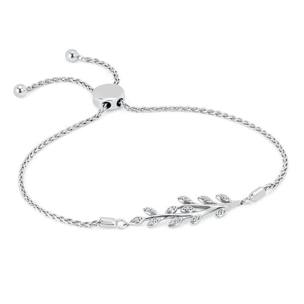 Sterling Silver Diamond Bracelet