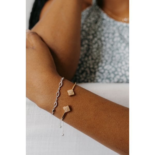 Sterling Silver Diamond Bracelet - Image 2