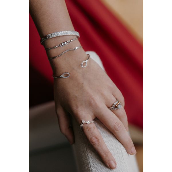Sterling Silver Diamond Bracelet - Image 2