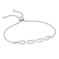 Sterling Silver Diamond Bracelet
